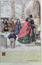 Weihnachten in Dreamthorpe, nach einer Zeichnung für 